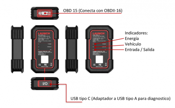 LAUNCH X-431 PRO3 SE + SMARTLINK HD VEHICULOS LIVIANOS Y PESADOS - Image 4