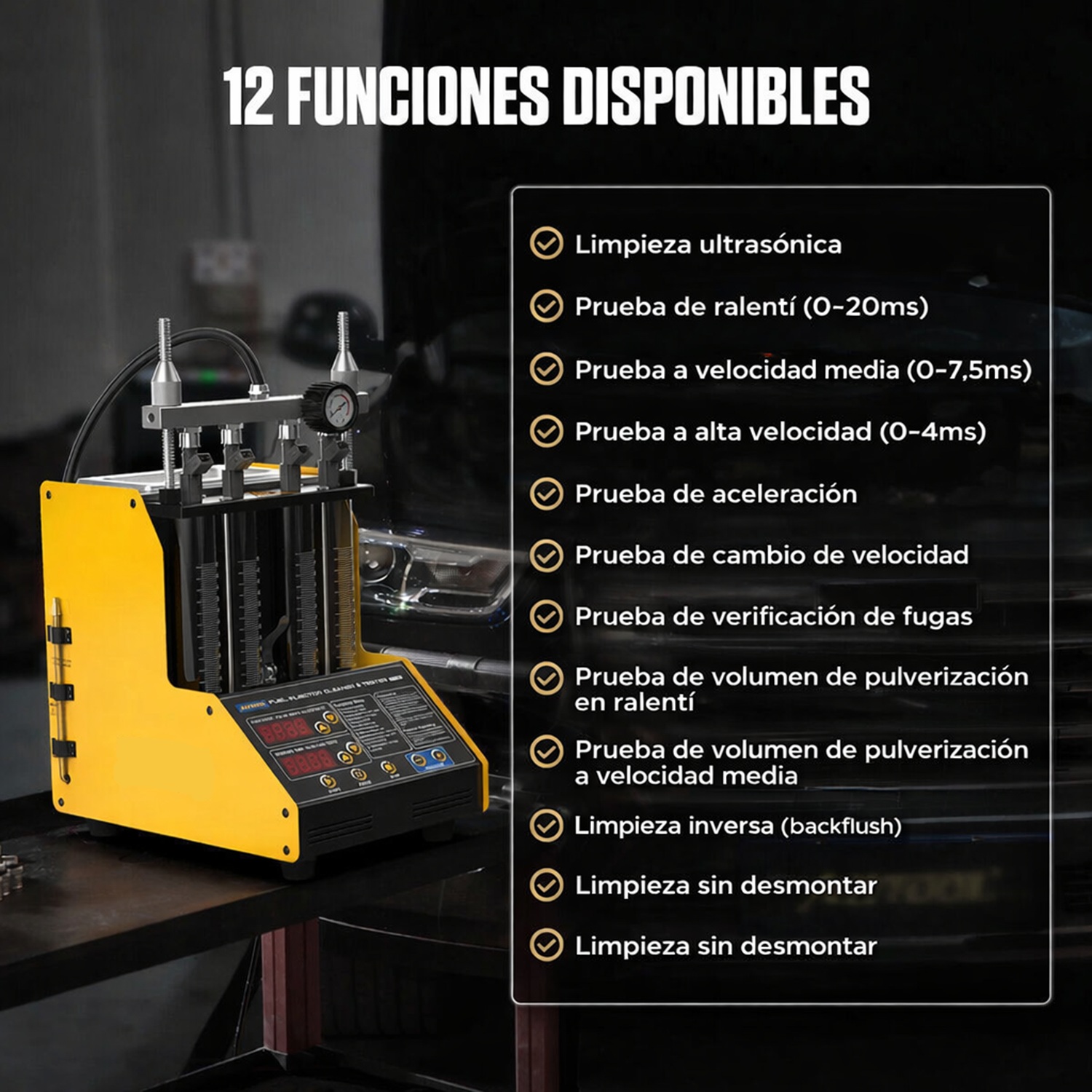 Banco De Inyectores Automotriz Prueba De Inyectores AUTOOL - Image 3