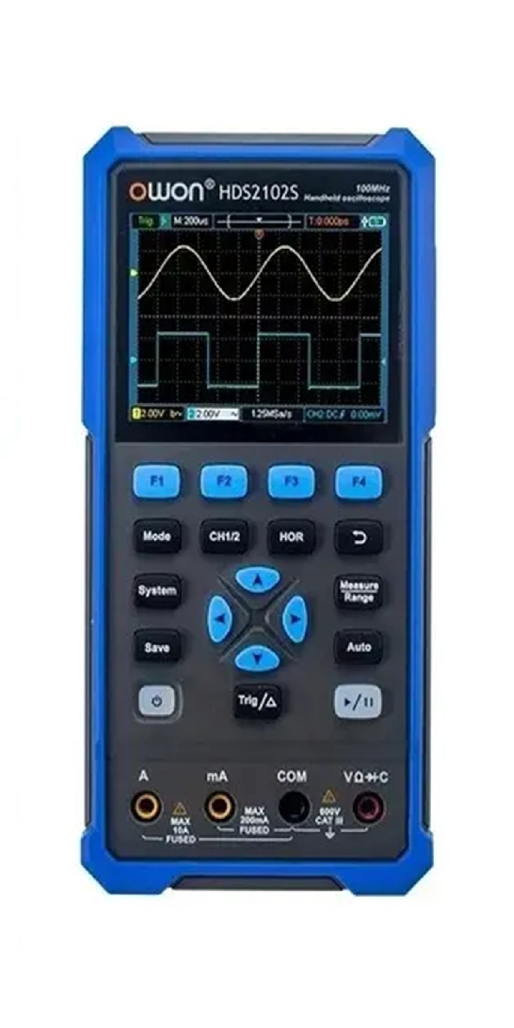 OWON HDS2102S Osciloscopio 100 MHz 2 Canales
