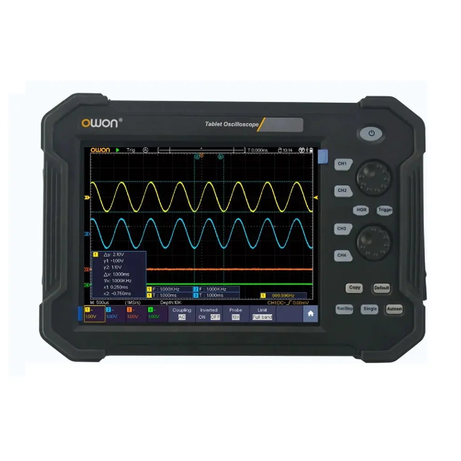 Osciloscopio 4 Canales 120MHz Portátil Táctil - Image 2