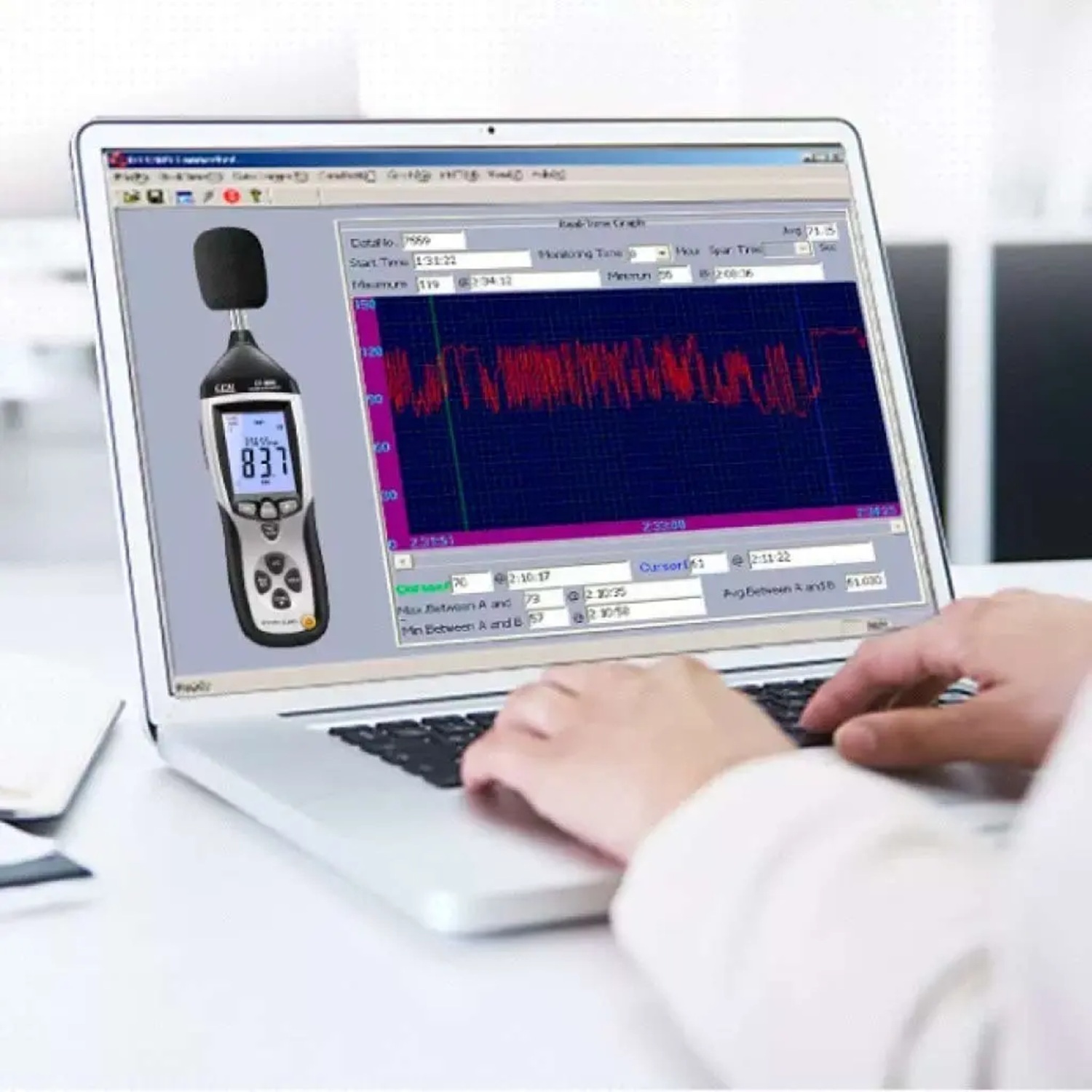 CEM DT-8852 Sonómetro Data Logger Clase 2 - Image 4