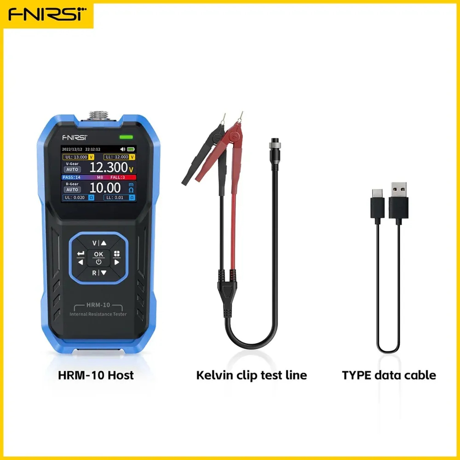 FNIRSI HRM-10 Probador de Resistencia Interna Baterías - Image 2
