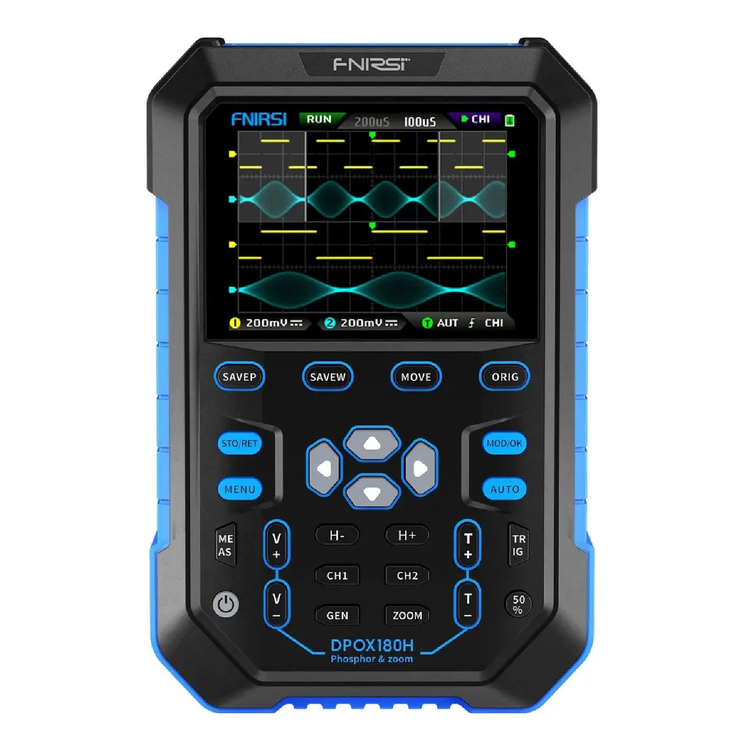 Osciloscopio Digital FNIRSI DPOX180H 180MHz 2 Canales