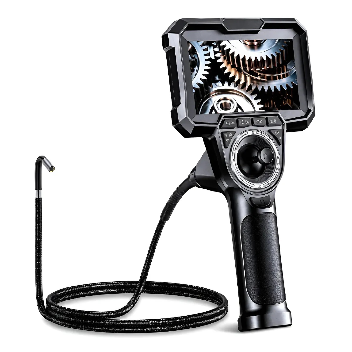 Boroscopio Articulado 4 Direcciones 6.2mm Con Pantalla