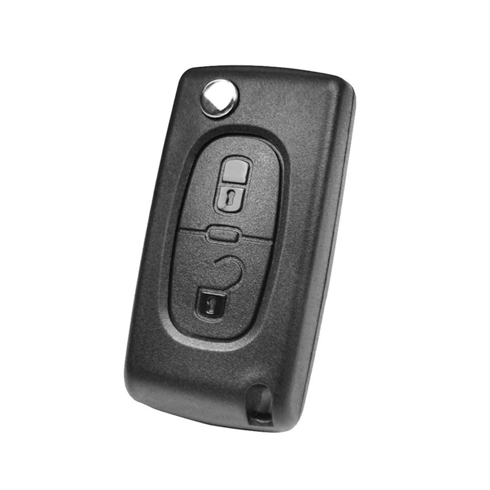 Carcasa de llave transpondedor de repuesto para Peugeot 307, carcasa de  llave con ranura HU83, lote de 10 unidades - AliExpress