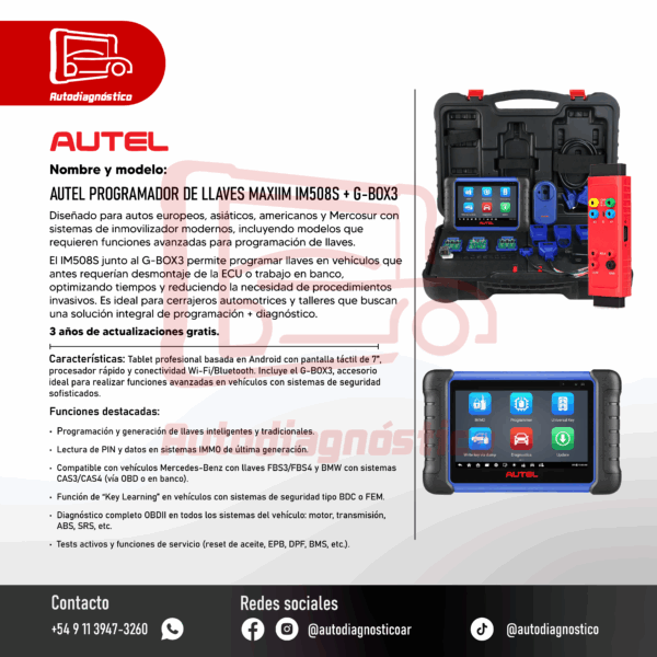 AUTEL MAXIIM IM508S + GBOX3 - Image 8