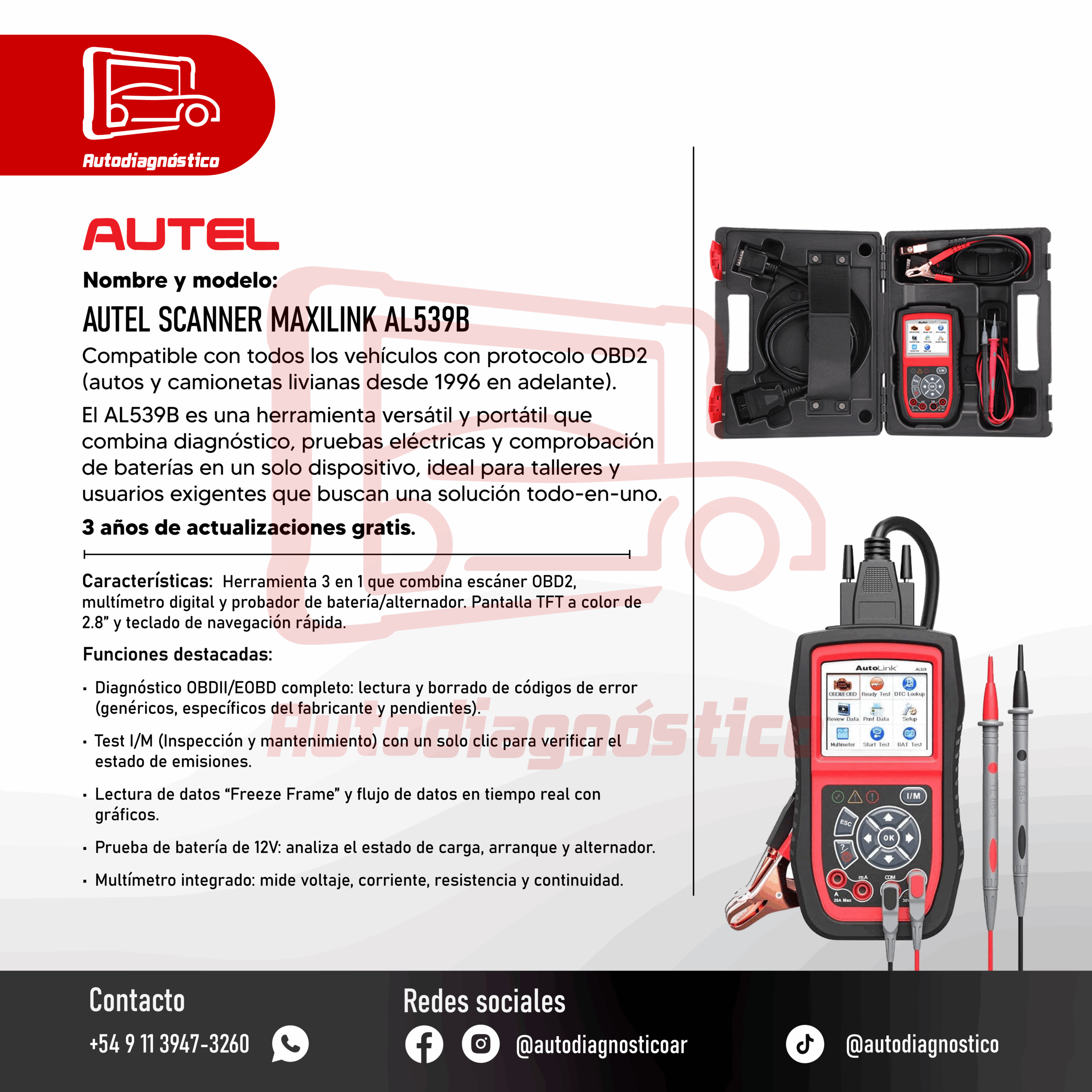 Fichas tecnicas autodiagnostico_MaxiLink AL538B