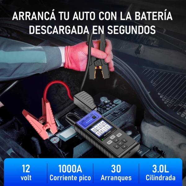 MUCAR JS501 – Arrancador 12V + Escáner OBD2 - Image 4