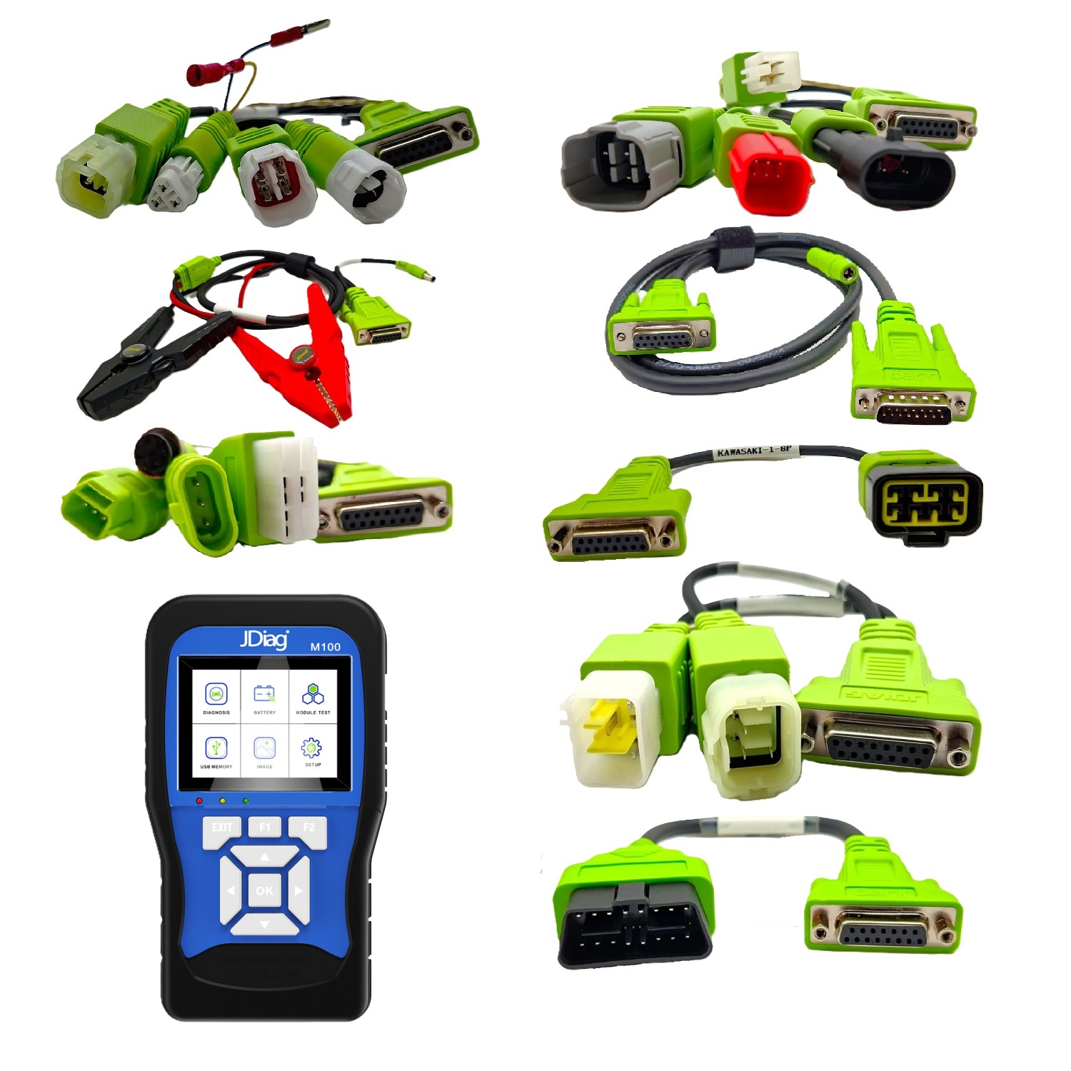 Scanner Moto JDiag M100 Full Diagnóstico Multimarca Profesional