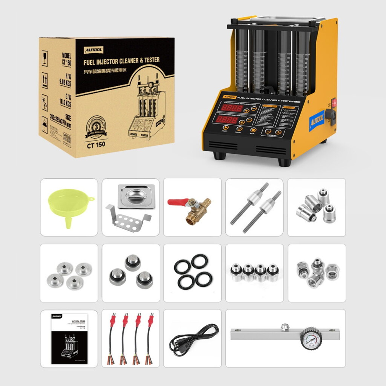 Banco De Inyectores Automotriz Prueba De Inyectores AUTOOL - Image 6