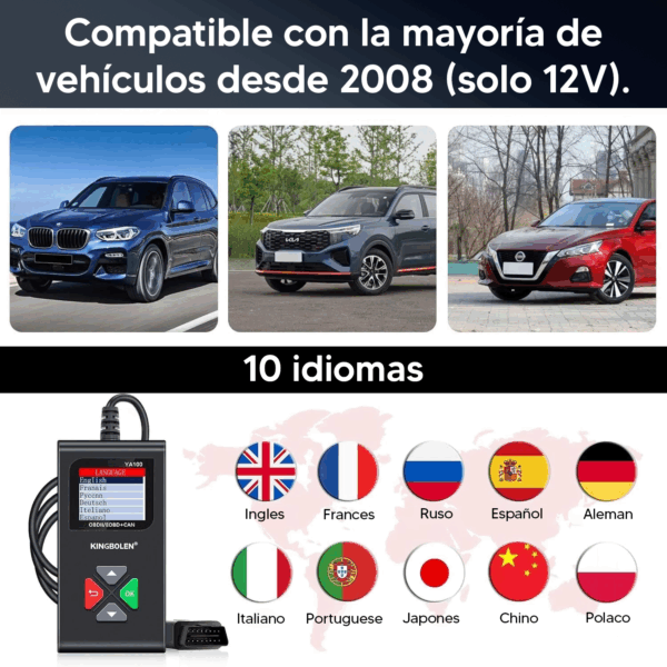 KINGBOLEN YA100 - ESCÁNER AUTOMOTRIZ OBD2 - Image 4